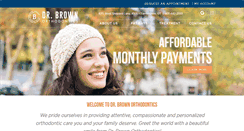 Desktop Screenshot of drbrownorthodontics.com
