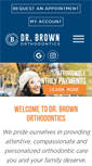 Mobile Screenshot of drbrownorthodontics.com