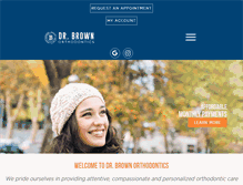 Tablet Screenshot of drbrownorthodontics.com